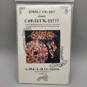 Simply Crazy About Christmas Tree Skirt Stocking Table Runners Pattern
